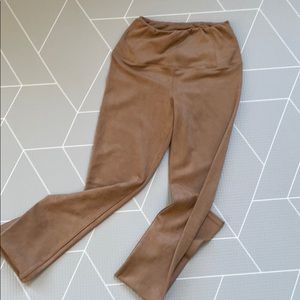 Suede leggings